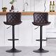 Younike Bar Stools Set Of 2/1, Leather Counter Height Barstools Stools With Back