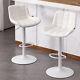 Younike Bar Stools Set Of 2 Adjustable Swivel Bar Chairs Leather Counter Stools