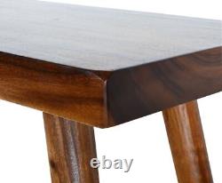 Ensemble de 5 tables de bar en tranche de bois de suar naturel vive bordure