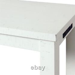 Ensemble de table de bar polyvalente contemporaine Pemberly Row en blanc