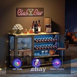 Meuble de bar, armoires à vin, meuble de bar d'angle à domicile, 49 armoire à vin