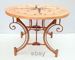 Table basse compas nautique en bois Table basse Table de jardin Table de bar