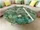 Table Basse En Agate Verte Ronde Comptoir De Bar Table De Patio Table D'appoint Décoration