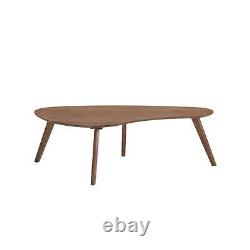 Table basse moderne en bois massif Driskill