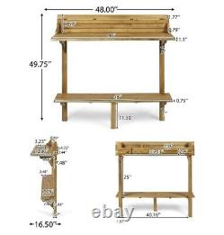 Table de balcon de bar haute étroite en bois de conception d'espace mince nouvellement sauvée naturelle