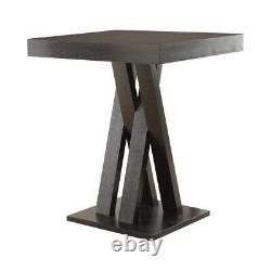 Table de bar Coaster Home Furnishings avec cadre 42 H carré Cappuccino (2 places)