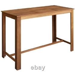 Table de bar en bois d'acacia massif 59,1x27,6x41,3