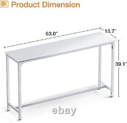 Table de bar rectangulaire de 63 pouces de hauteur de comptoir haut pour cuisine et salle à manger Counter New
