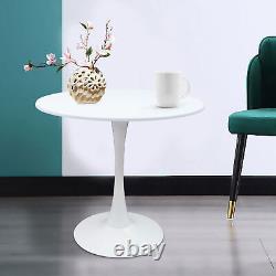 Table ronde de salle à manger, table basse, table d'appoint, table de bar sur pied tulipe blanc 31,5 pouces